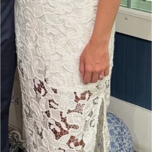 Elegant White Lace Dress